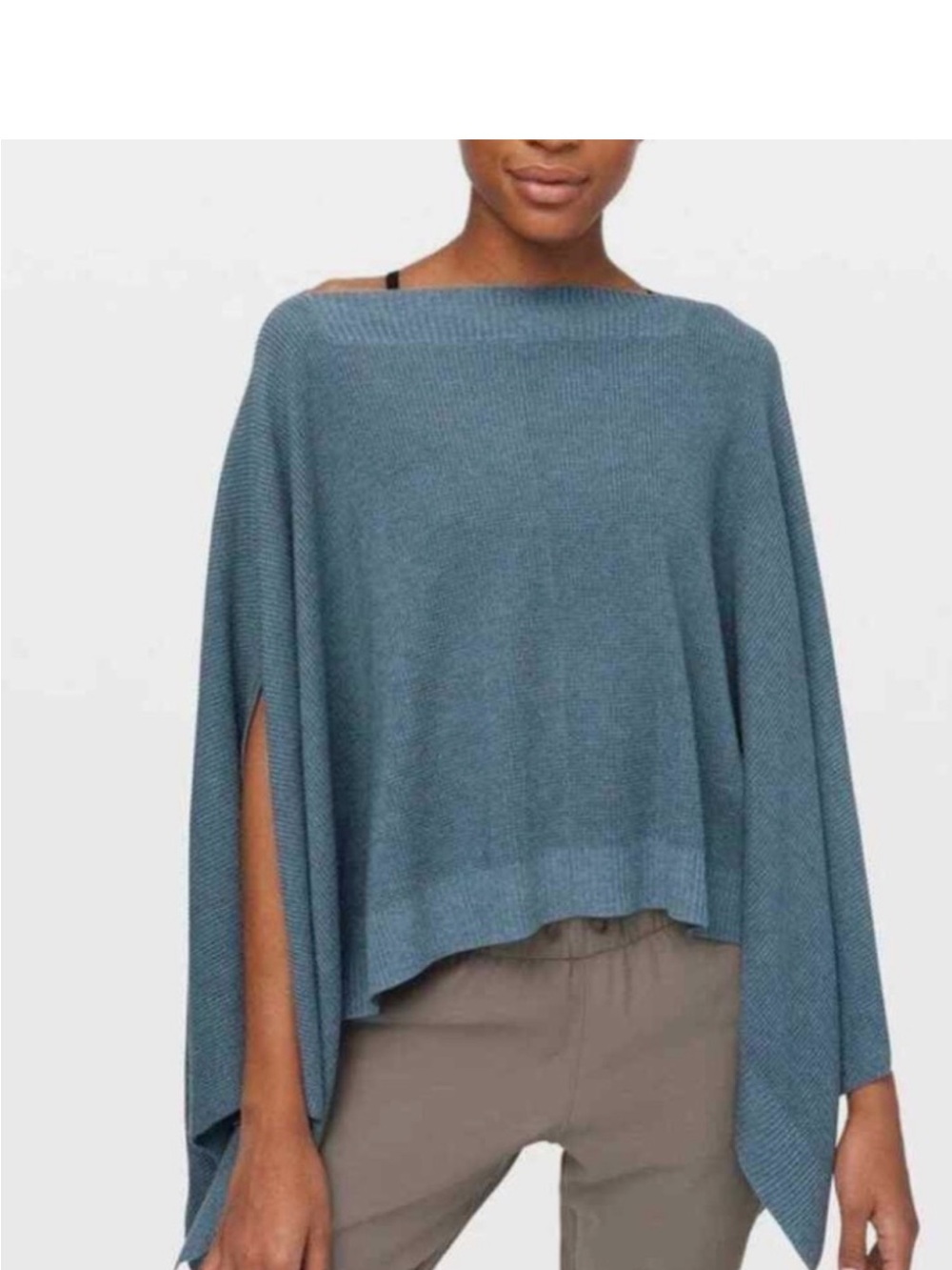 Like New Lululemon Forward Flow Poncho — Heathered Blue Charcoal OS #211